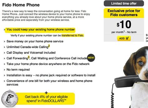 fido landline forwarding.